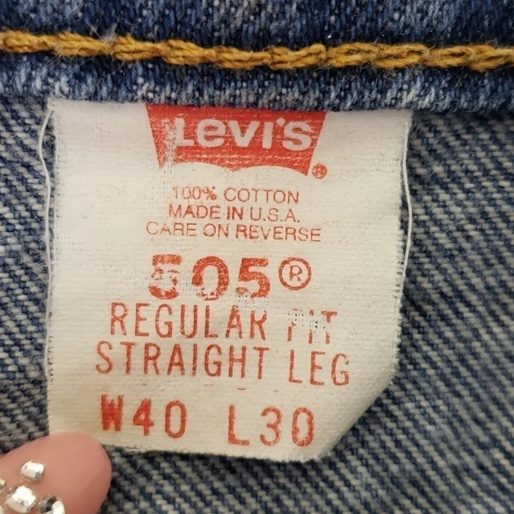 Vintage Levis 505 Orange Tab USA 40x30